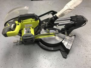 Ryobi TSS120l 12 15 amp sliding miter saw with laser